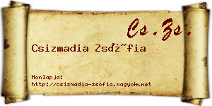 Csizmadia Zsófia névjegykártya
